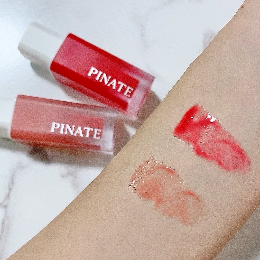 ナチュラルブルームリップオイルセラム 3色セット/PINATE/リップグロスを使ったクチコミ（2枚目）