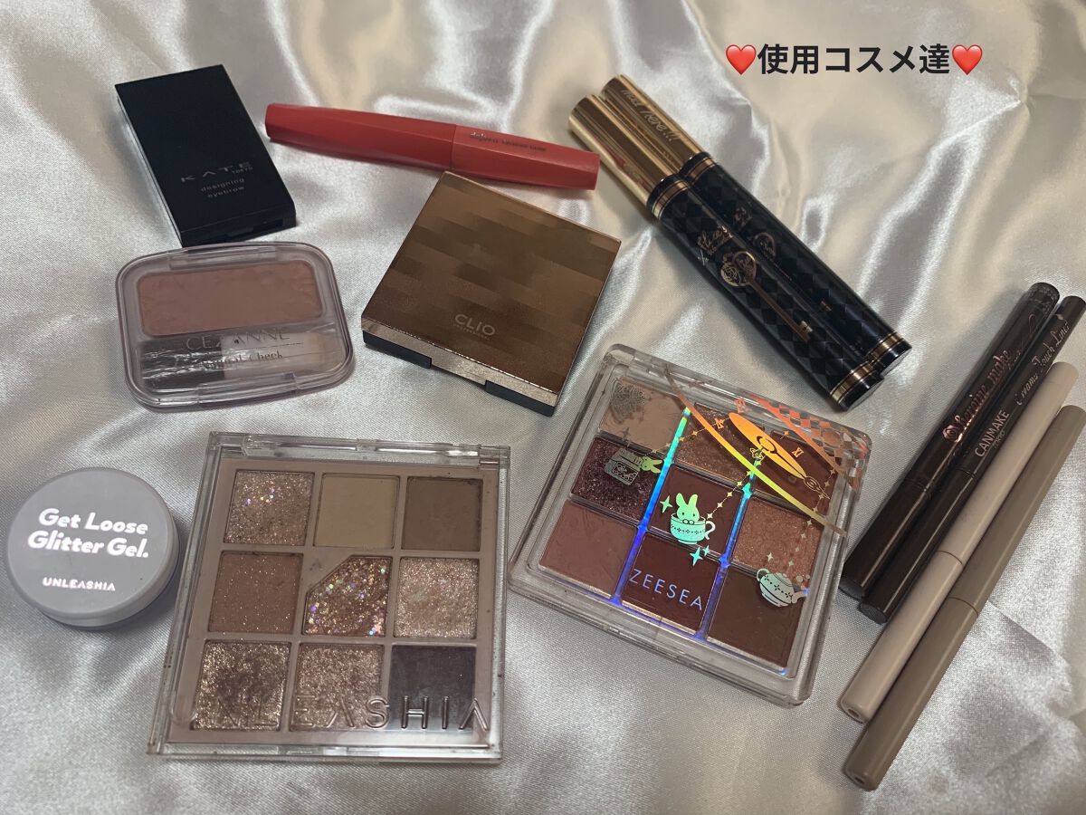 ゲットルーズグリッタージェルミニトリオ/unleashia/ジェル・クリームアイシャドウを使ったクチコミ（2枚目）