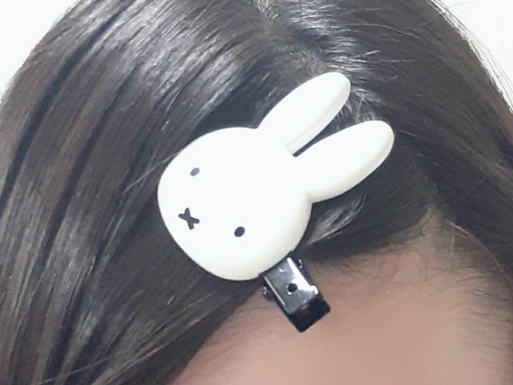 ダイカット前髪クリップ/miffy/ヘアアクセサリーを使ったクチコミ（1枚目）