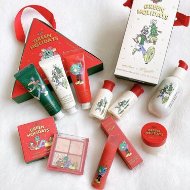 エアリー トゥインクル アイパレット 2021 Green Holidays Edition/innisfree/アイシャドウパレットを使ったクチコミ（1枚目）