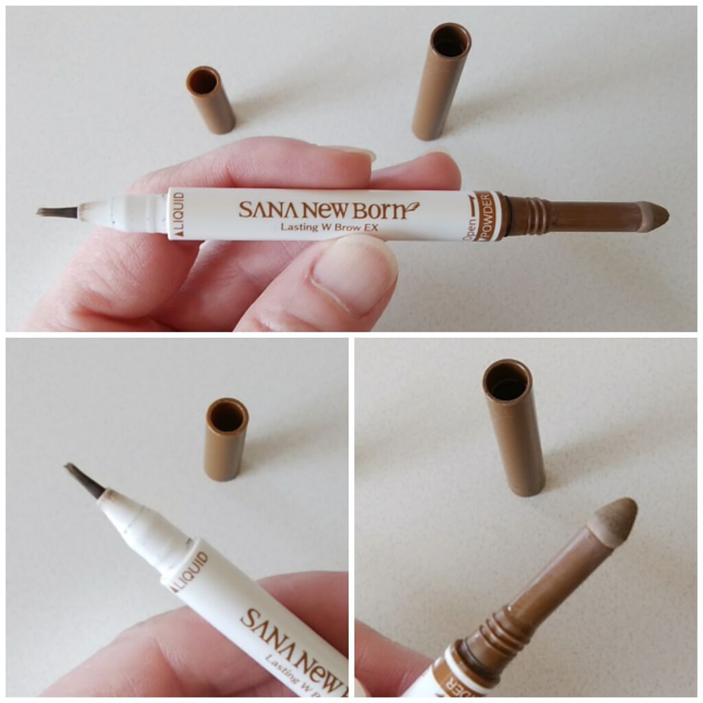 ラスティングWブロウEX N/サナ ニューボーン/リキッドアイブロウを使ったクチコミ（1枚目）