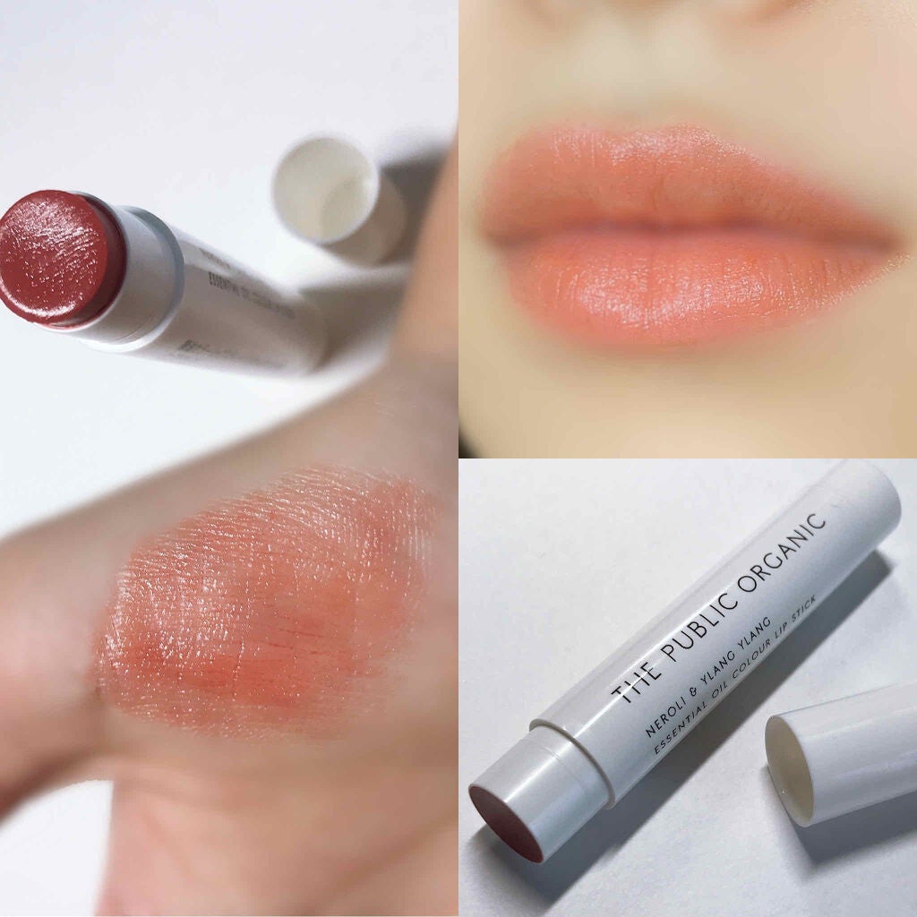 オーガニック認証 精油カラーリップスティック/THE PUBLIC ORGANIC/口紅を使ったクチコミ(2枚目)