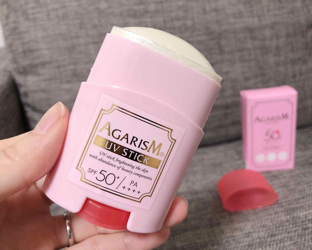 トーンアップUVスティック/AGARISM/日焼け止めスティックを使ったクチコミ（2枚目）