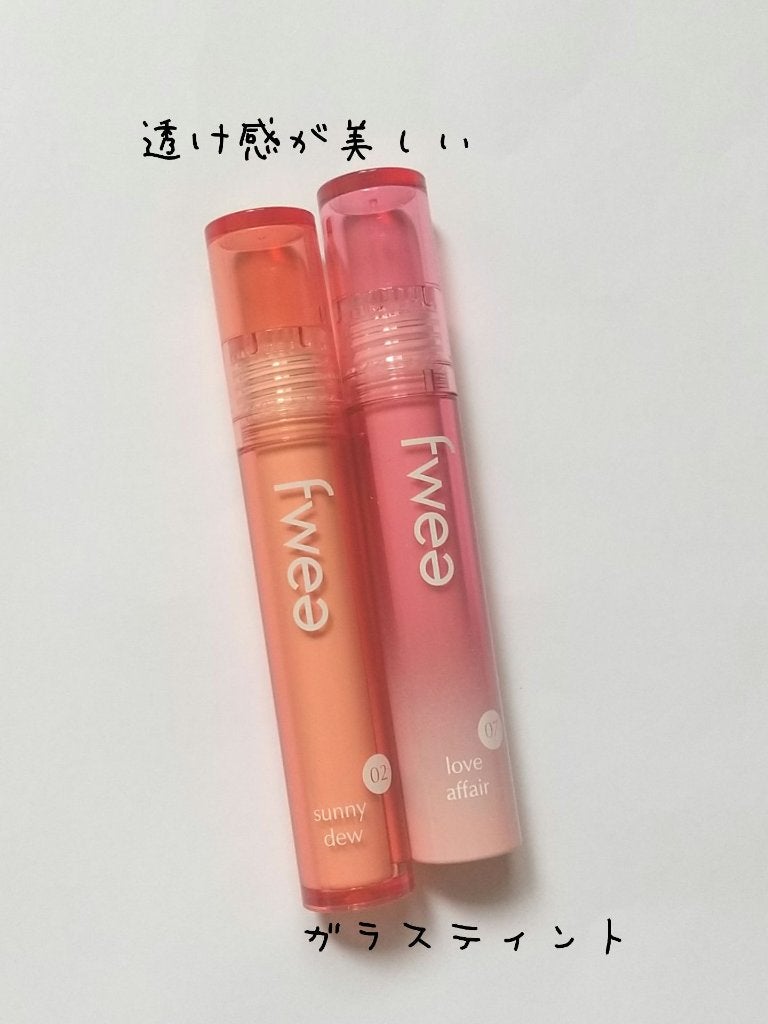 フィーティントガラス/fwee/リップティントを使ったクチコミ(1枚目)