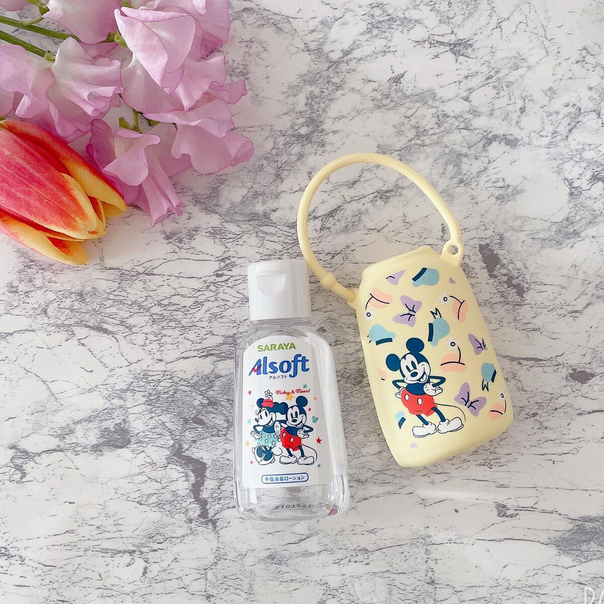 orange_glow_kwm on LIPS 「アルソフト手指消毒ローション✨かわいいミッキーのパッケージ✨持..」(2枚目)
