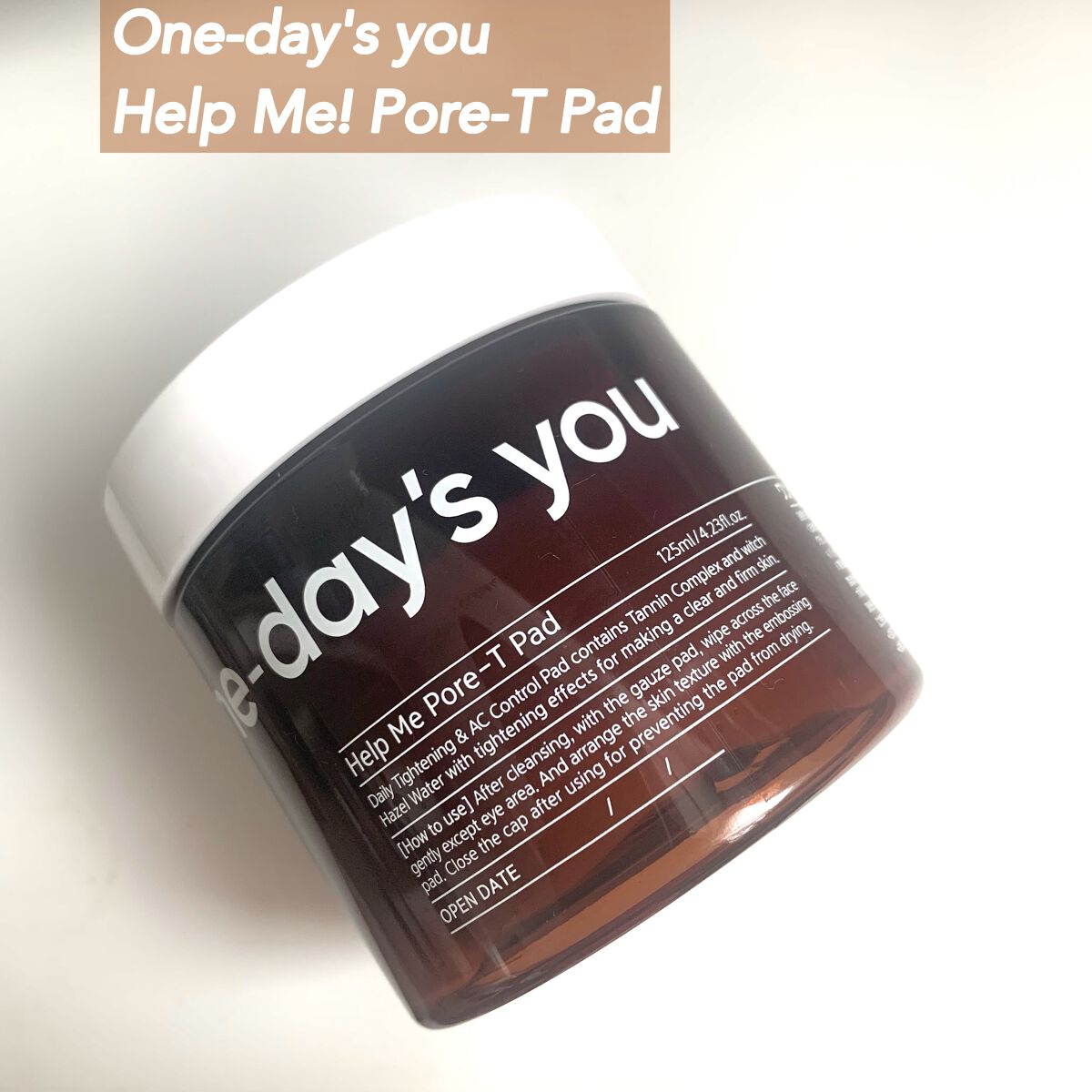 ヘルプミー! ポア-Tパッド/One-day's you/トナーパッドを使ったクチコミ（1枚目）