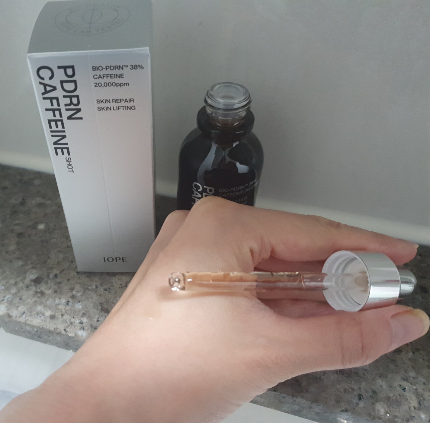 PDRNカフェインショット/IOPE/美容液を使ったクチコミ(2枚目)