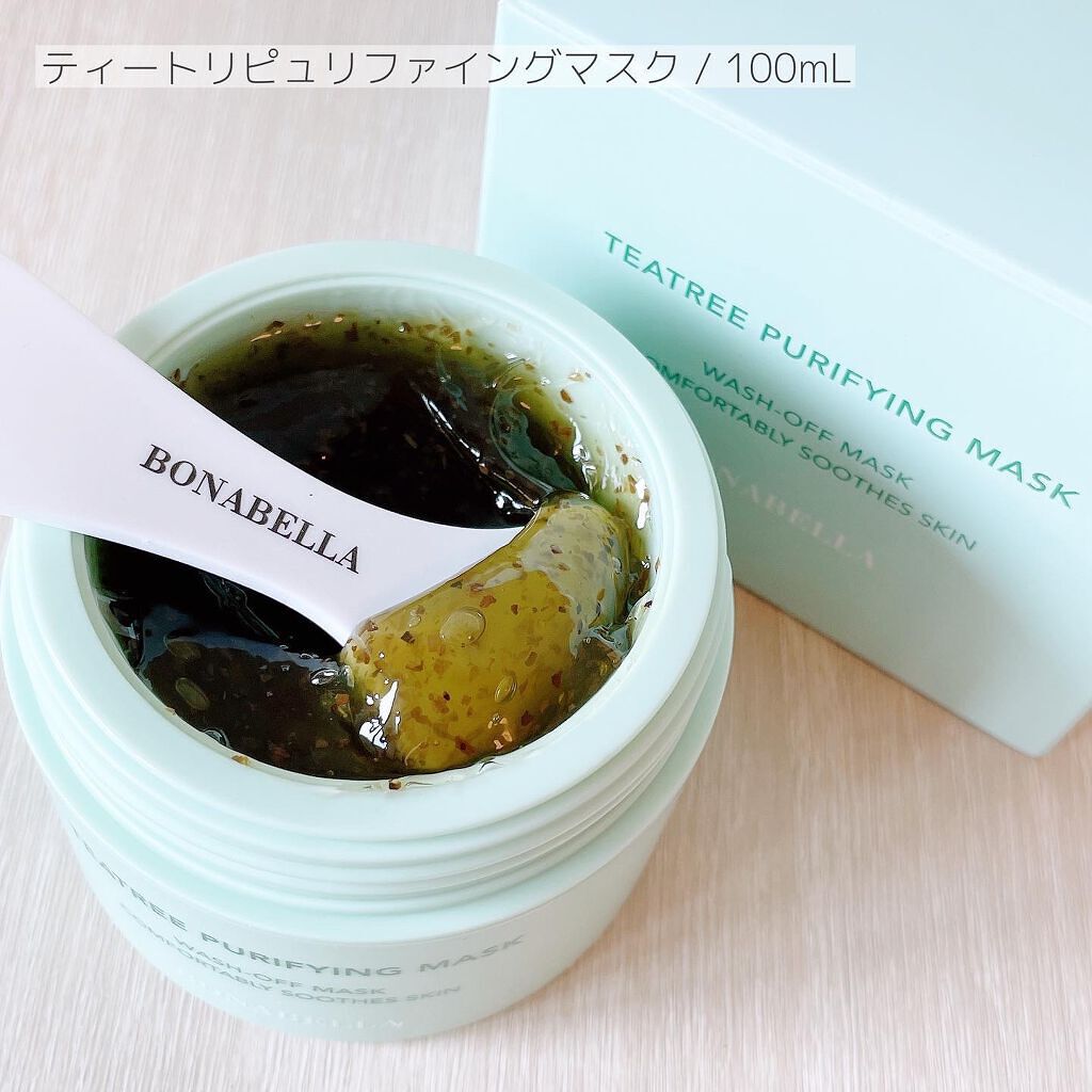 ティーツリーピュリファイングマスク/BONABELLA/洗い流すパック・マスクを使ったクチコミ(2枚目)