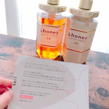 ディープモイスト シャンプー1.0／ヘアトリートメント2.0/&honey/シャンプー・コンディショナーを使ったクチコミ（2枚目）