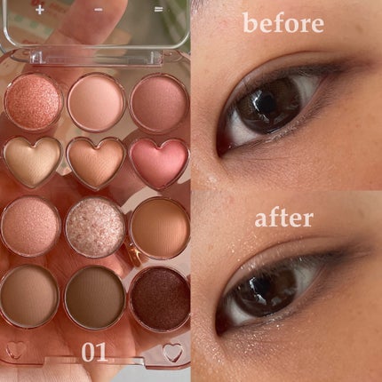 目元チュートリアルアイパレット/Colorgram/アイシャドウパレットを使ったクチコミ(5枚目)