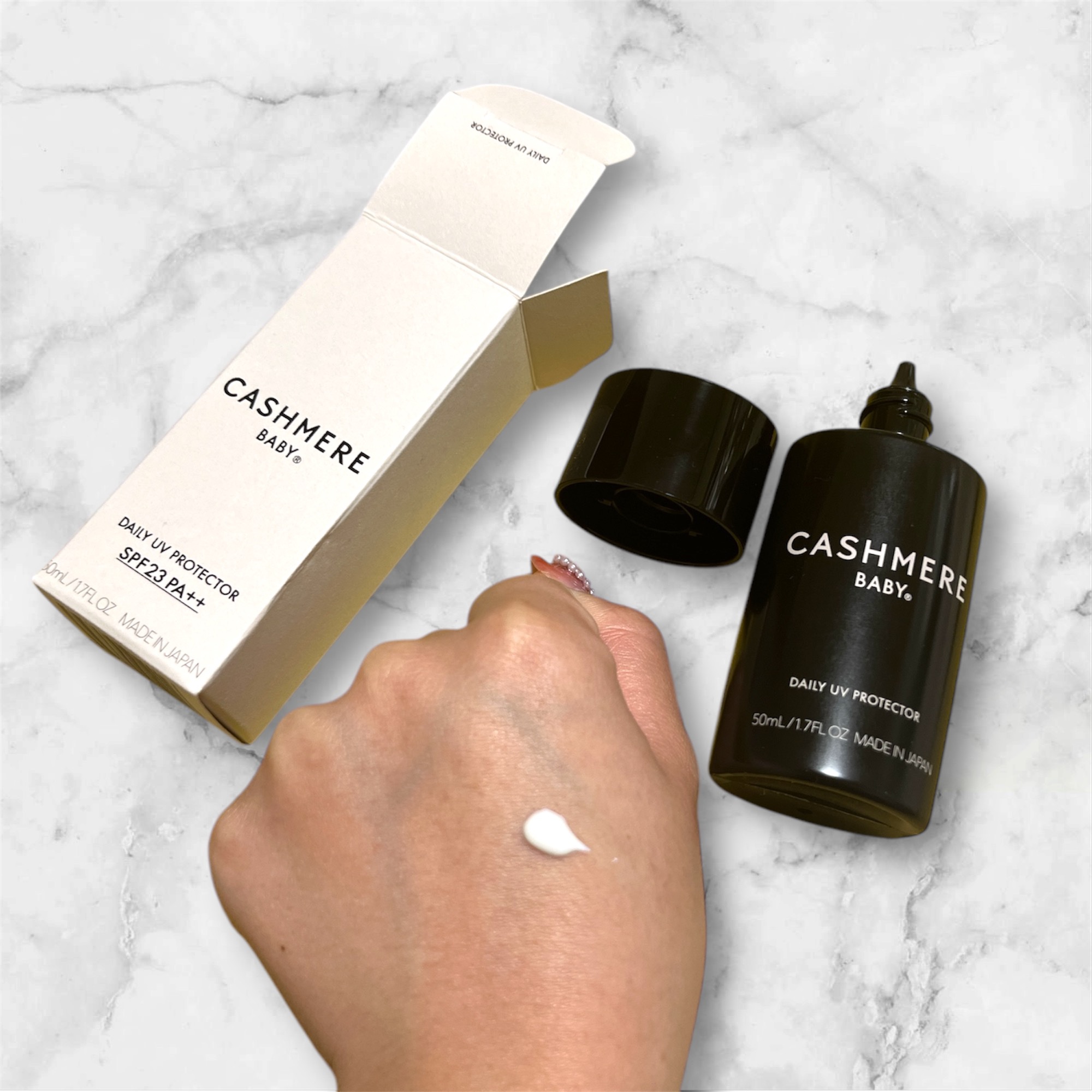 カシミヤベビー デイリーUVプロテクター/CASHMERE BABY/日焼け止めミルクを使ったクチコミ（1枚目）