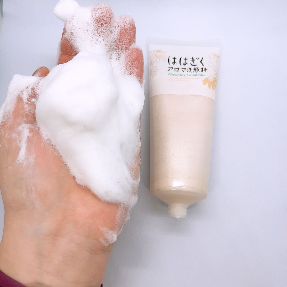 ははぎく アロマ洗顔料/石澤研究所/洗顔フォームを使ったクチコミ(4枚目)