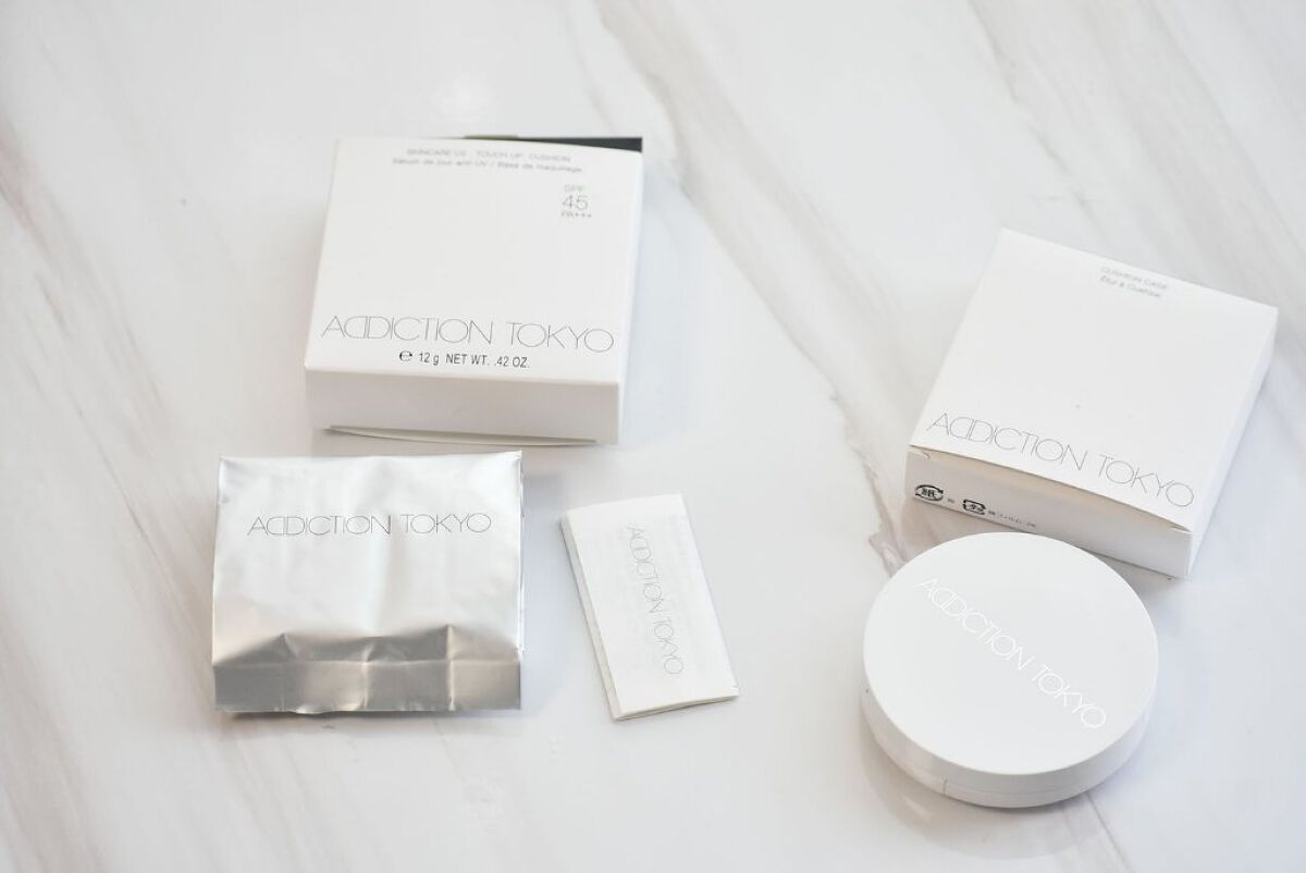 アディクション スキンケアUV タッチアップ クッション/ADDICTION/クッションファンデーションを使ったクチコミ（3枚目）