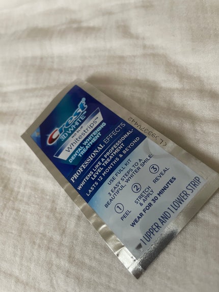 クレスト3Dホワイトニング ホワイトストリップ プロフェッショナル エフェクツ/クレスト/その他オーラルケアを使ったクチコミ(1枚目)