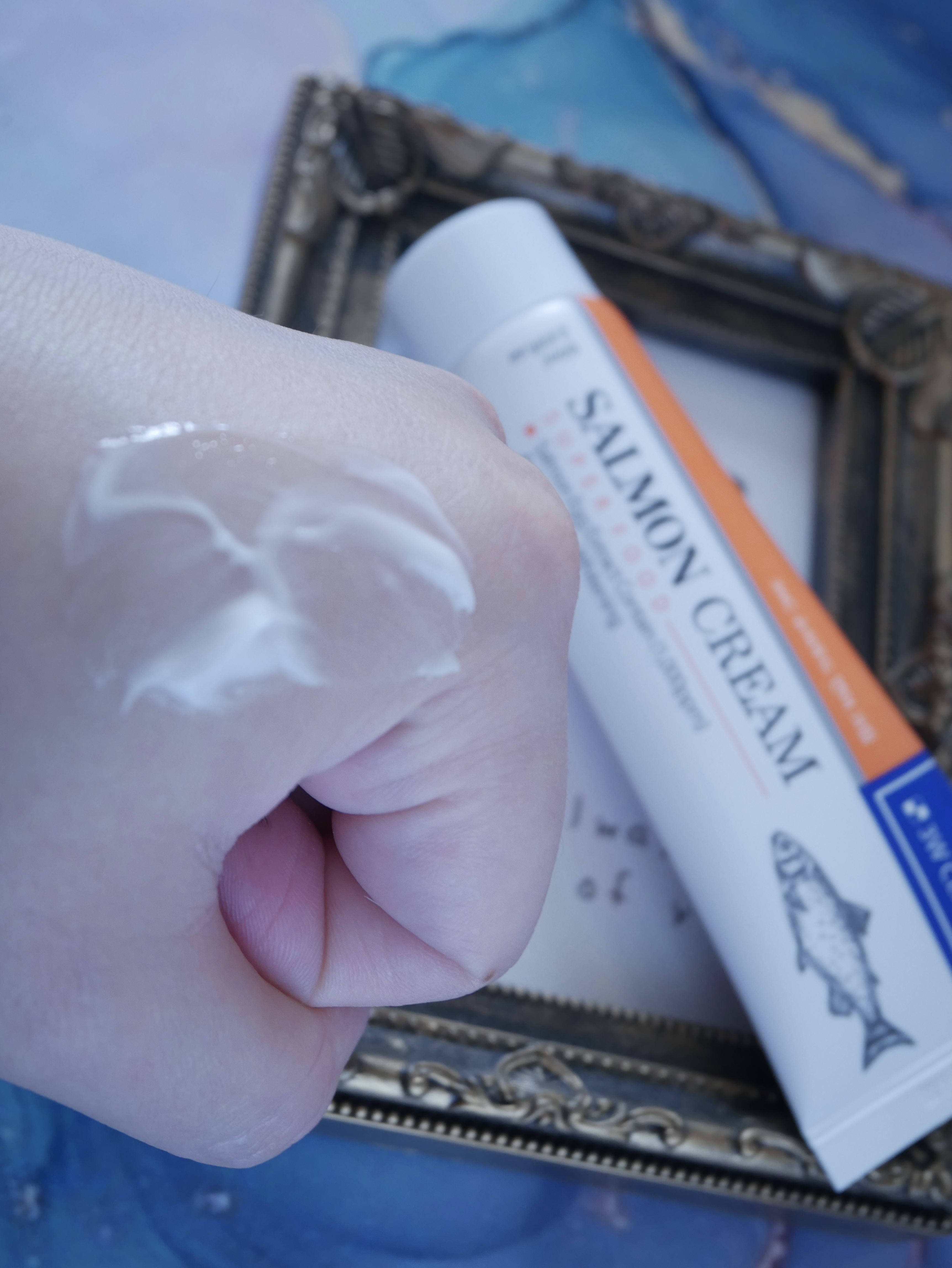 スーパーフードクリーム（サーモンクリーム）/3W CLINIC(韓国)/フェイスクリームを使ったクチコミ（3枚目）