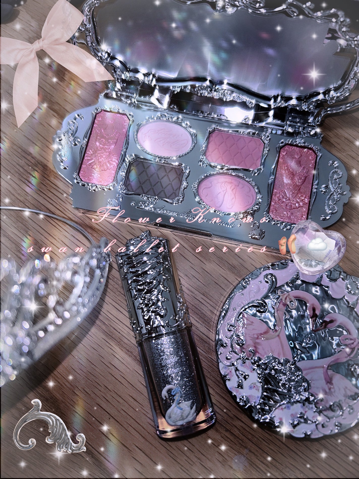 フラワーノーズスワンバレエシリーズ アイシャドウパレット/FlowerKnows/アイシャドウパレットを使ったクチコミ(2枚目)