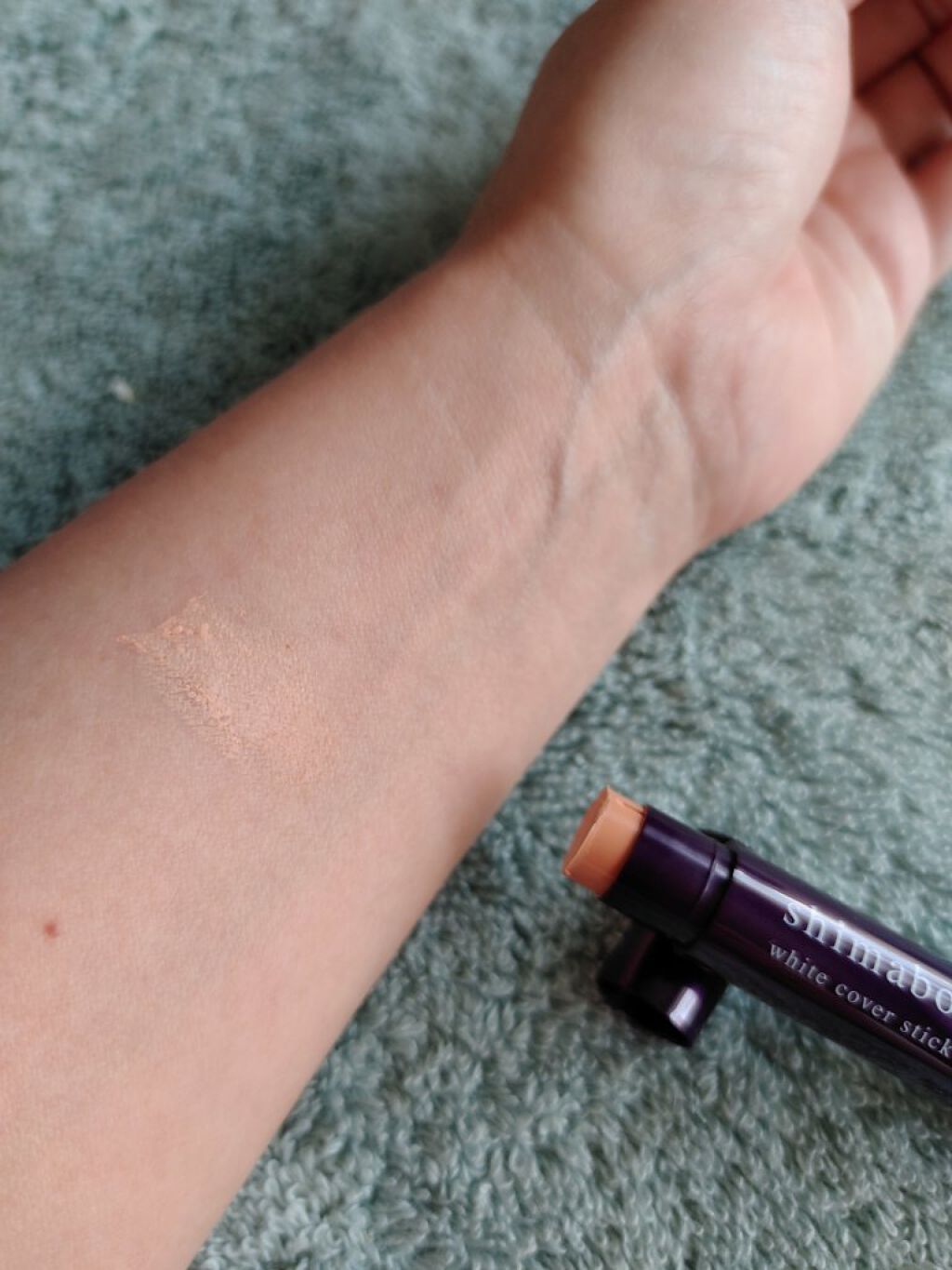 ホワイトカバースティック/shimaboshi/化粧下地を使ったクチコミ（2枚目）