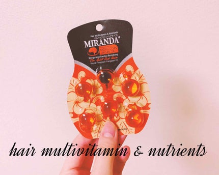 ヘアビタミン バリスタイルヘアオイル/MIRANDA/ヘアオイルを使ったクチコミ(1枚目)