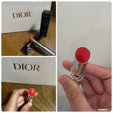 ディオール アディクト リップスティック 744ディオラマ/Dior/口紅を使ったクチコミ（1枚目）