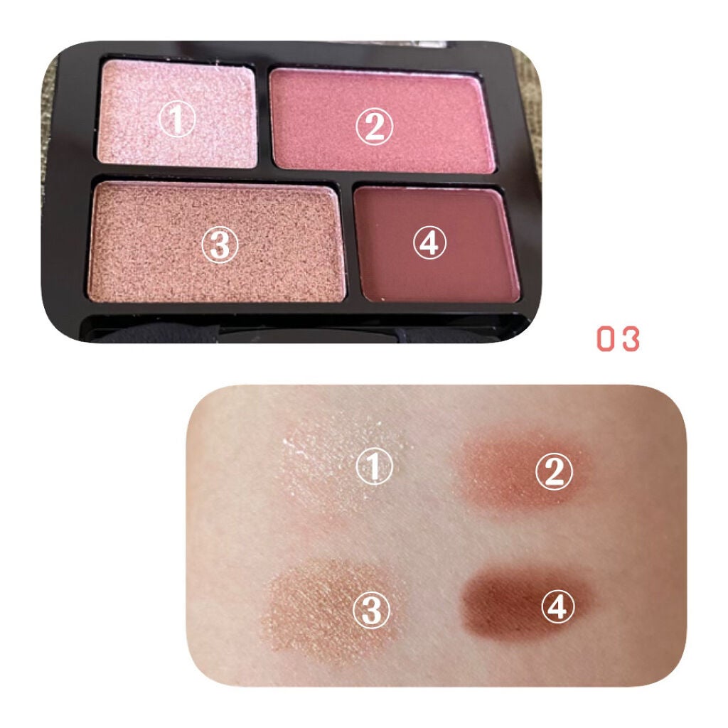 リラクシーアイシャドウ/GENE TOKYO/アイシャドウパレットを使ったクチコミ(3枚目)