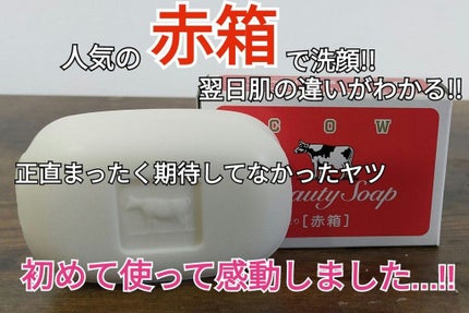赤箱 (しっとり)/カウブランド/洗顔石鹸を使ったクチコミ(1枚目)