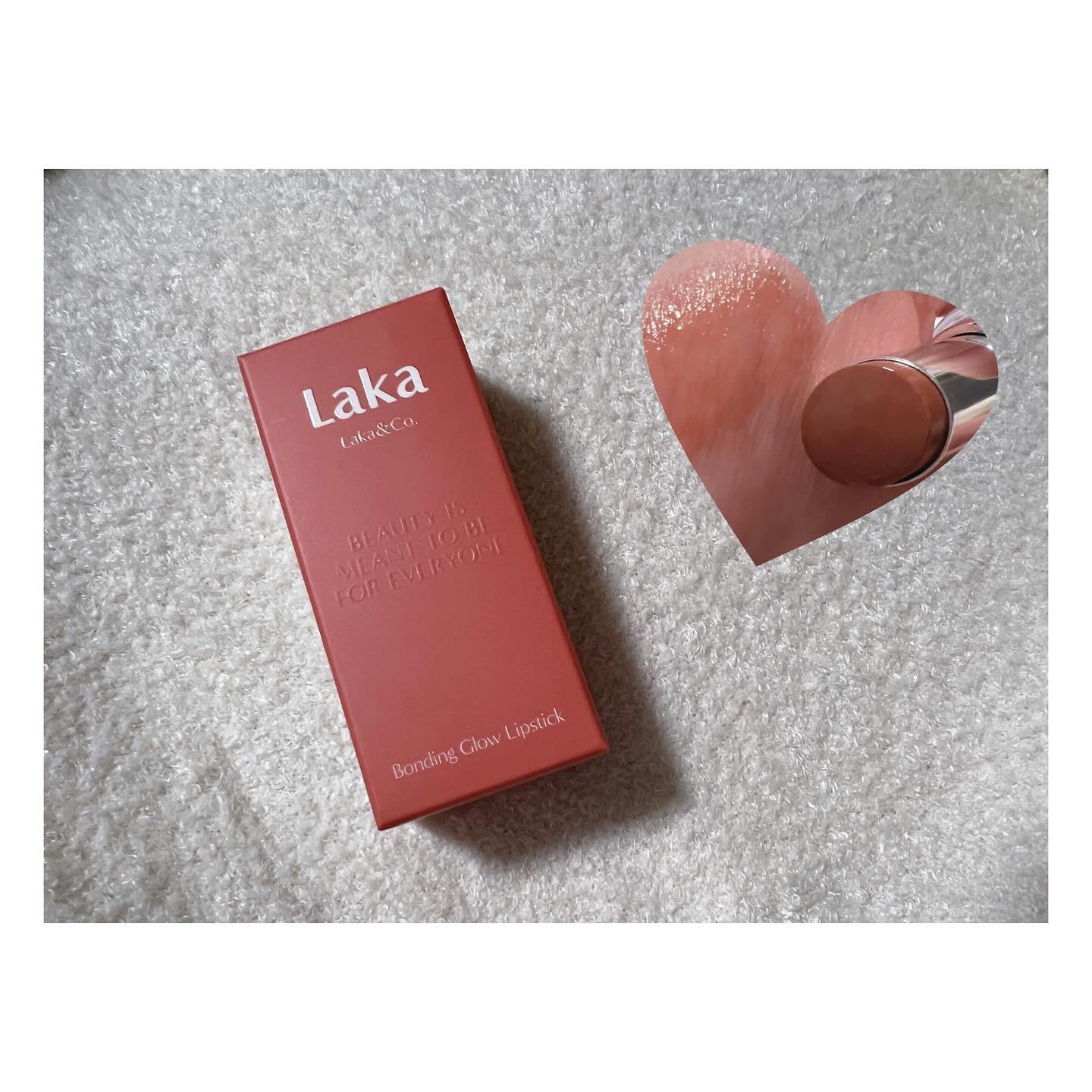 ボンディンググロウリップスティック/Laka/口紅を使ったクチコミ（3枚目）