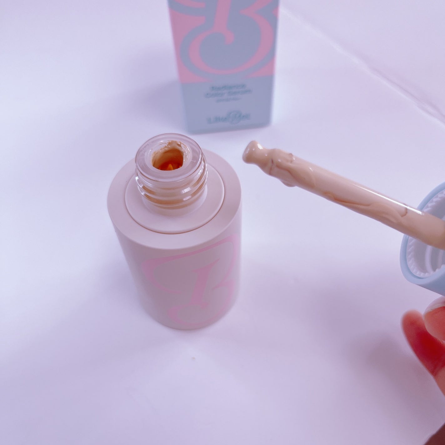 ラディアンスカラーセラム/Likebel/リキッドファンデーションを使ったクチコミ(4枚目)