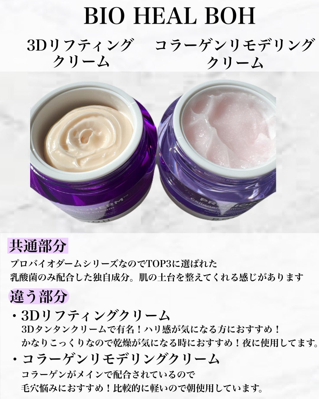 バイオヒールボ プロバイオダーム 3Dリフティングクリーム/BIOHEAL BOH/フェイスクリームを使ったクチコミ(2枚目)