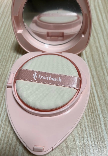 トワタッチ ハートクッション グロウメッシュ/troistouch/クッションファンデーションを使ったクチコミ(3枚目)