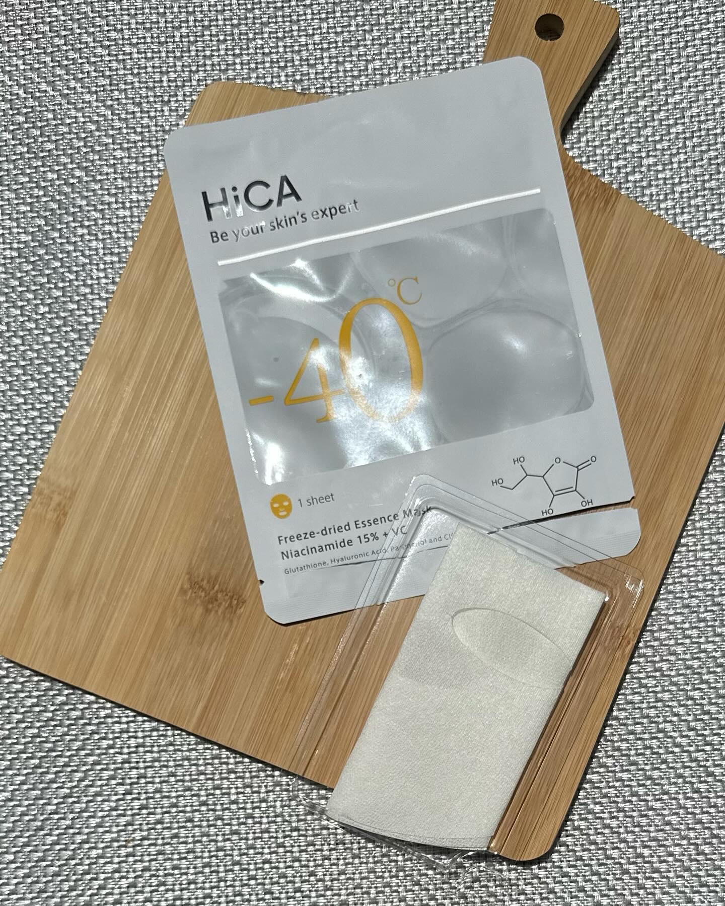 HiCA フリーズドライエッセンスマスク ナイアシンアミド15%+VC 4枚入/HiCA/シートマスク・パックを使ったクチコミ（2枚目）