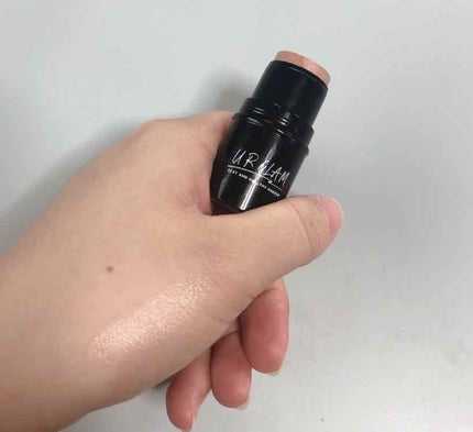 UR GLAM FACE GLOSS STICK/U R GLAM/ジェル・クリームチークを使ったクチコミ(2枚目)