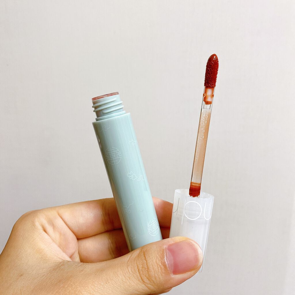 グラスティングウォーターティント 韓服エディション/rom&nd/リップティントを使ったクチコミ（2枚目）