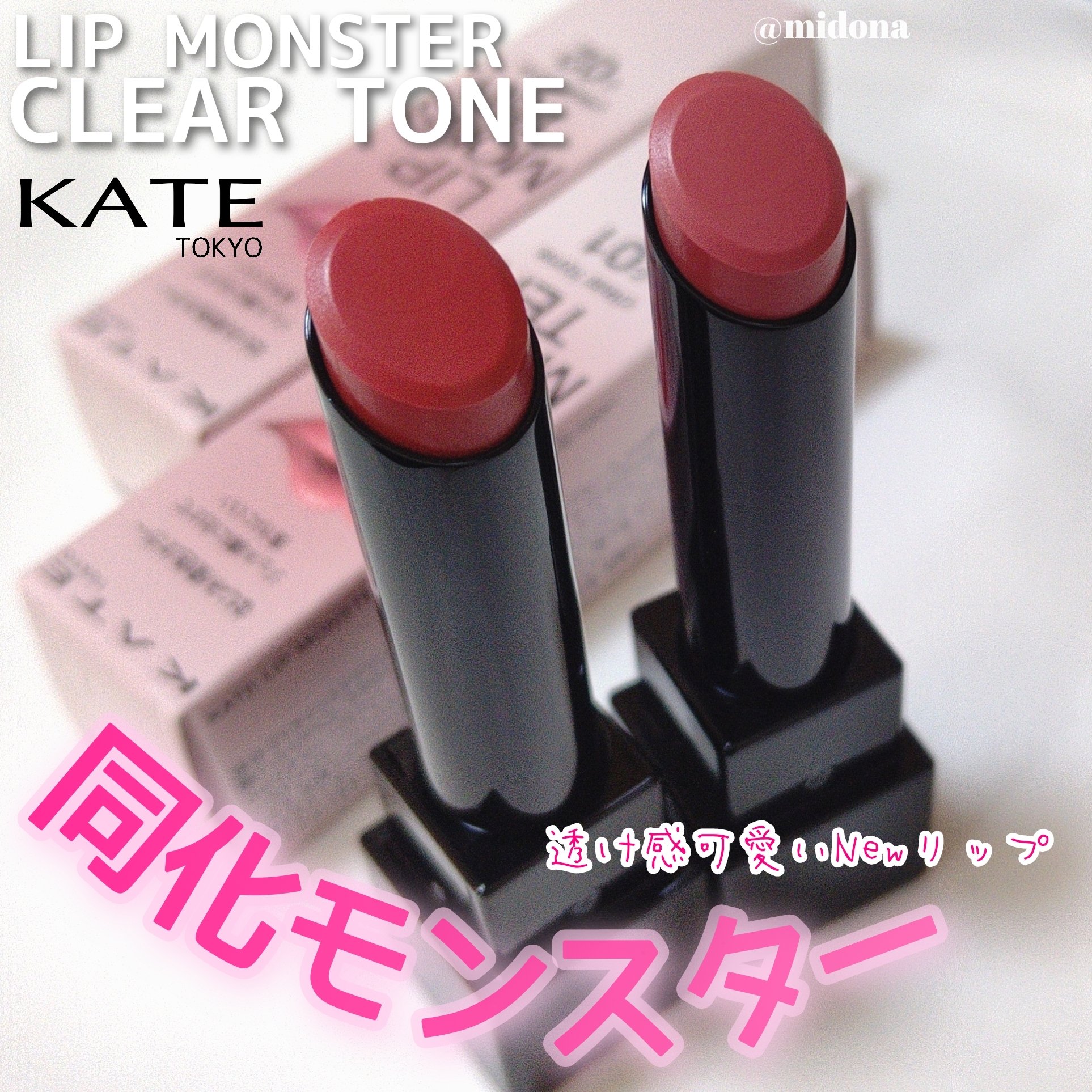 リップモンスター クリアトーン/KATE/口紅を使ったクチコミ（1枚目）
