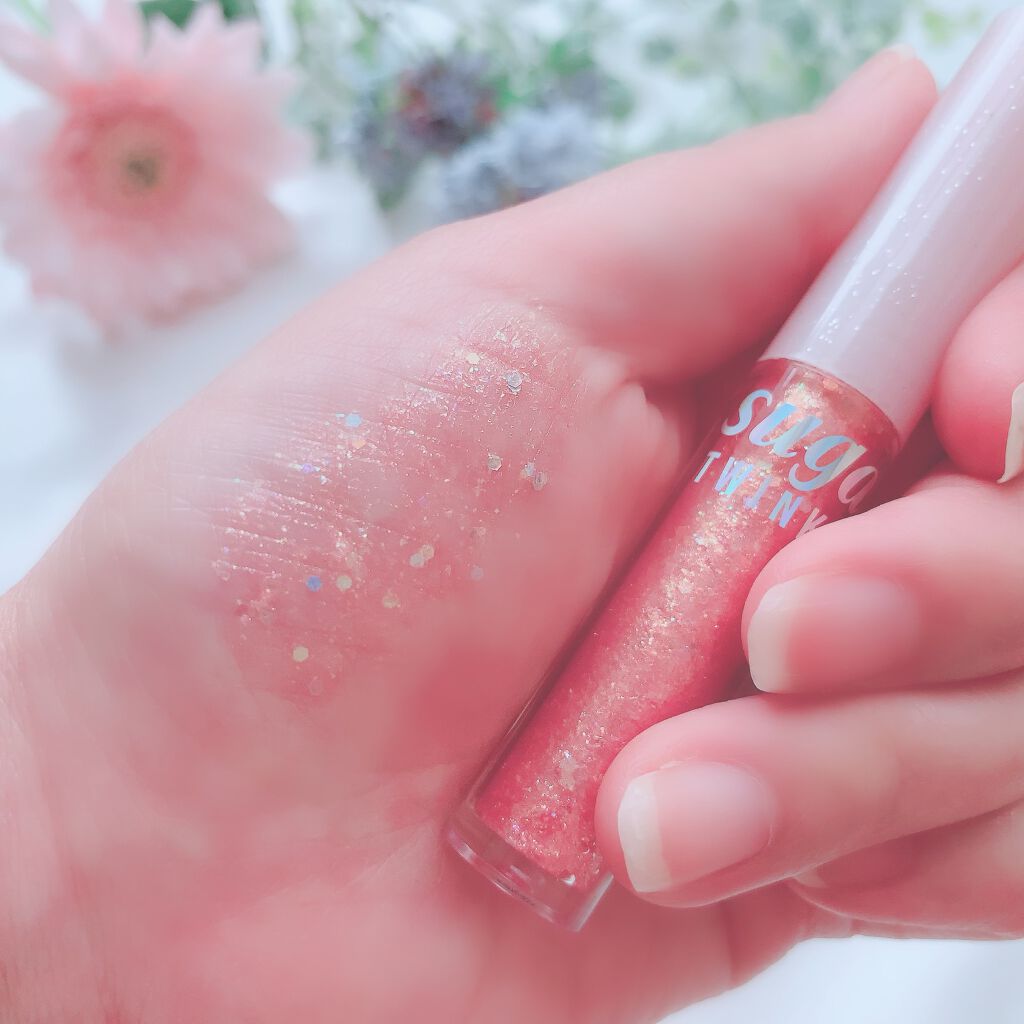 シュガー トゥインクル リキッド グリッター/PERIPERA/グリッターを使ったクチコミ(5枚目)