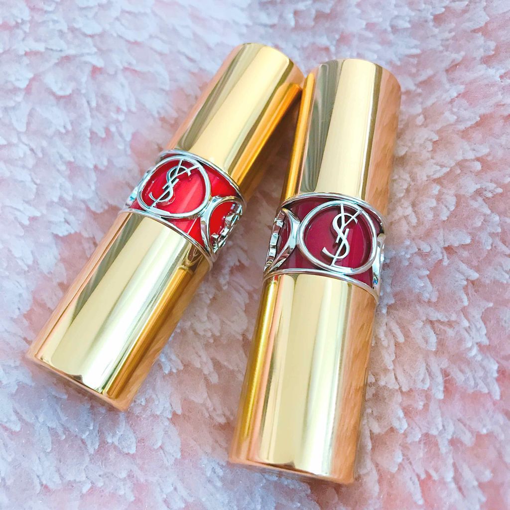 ルージュ ヴォリュプテ シャイン/YVES SAINT LAURENT BEAUTE/口紅を使ったクチコミ(1枚目)