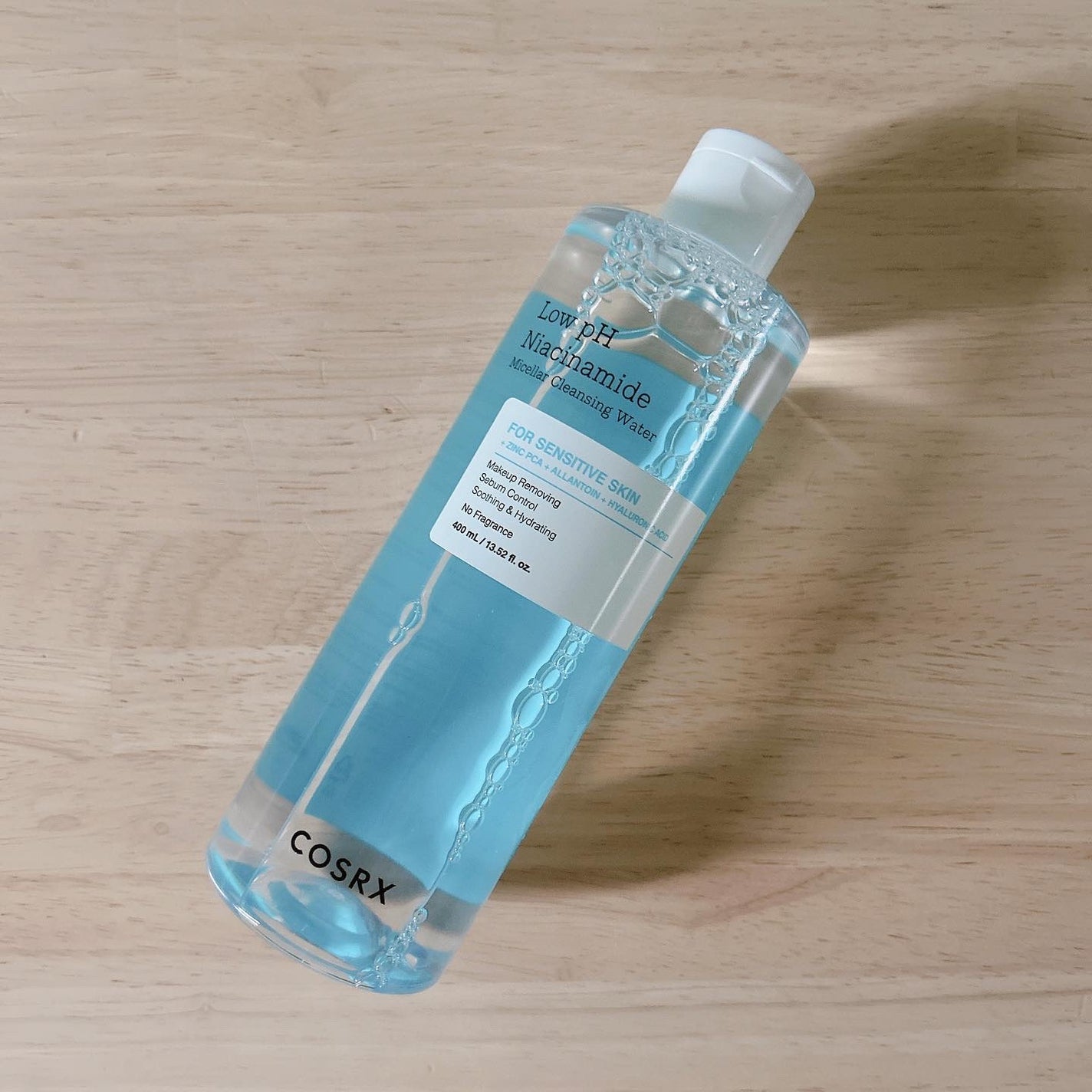 弱酸性 ナイアシンアミド ミセラークレンジングウォーター/COSRX/クレンジングウォーターを使ったクチコミ(1枚目)