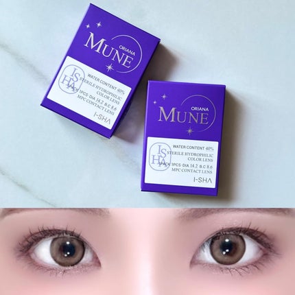 oriana MUNE(ãªãªã¢ã ãã¥ãŒã³)/èã®ã¬ã³ãº/ã«ã©ãŒã³ã³ã¿ã¯ãã¬ã³ãºã䜿ã£ãã¯ãã³ãïŒ3æç®ïŒ