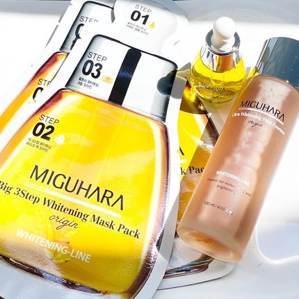 Big3 Step Whitening Mask Pack/MIGUHARA/シートマスク・パックを使ったクチコミ(1枚目)