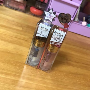 excel LIP CARE OIL
アイシーダズル💘
チェリーダズル🍒

こちら2つとも限定アイテムです！
チェリーダズルならまだみかける人もしばしばいるのではないでしょうか！
見つけたら買うべしです