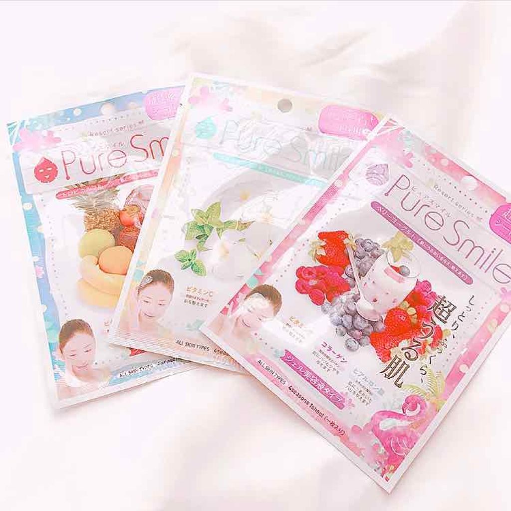 エッセンスマスク リゾートシリーズ プルメリアミントの香り/Pure Smile/シートマスク・パックを使ったクチコミ(1枚目)