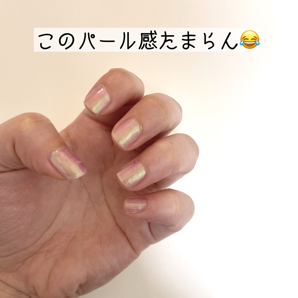 ネイル エナメル 301 パープル系パール/ちふれ/マニキュアを使ったクチコミ（3枚目）
