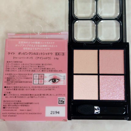 ケイト ポッピングシルエットシャドウ/KATE/アイシャドウパレットを使ったクチコミ(4枚目)