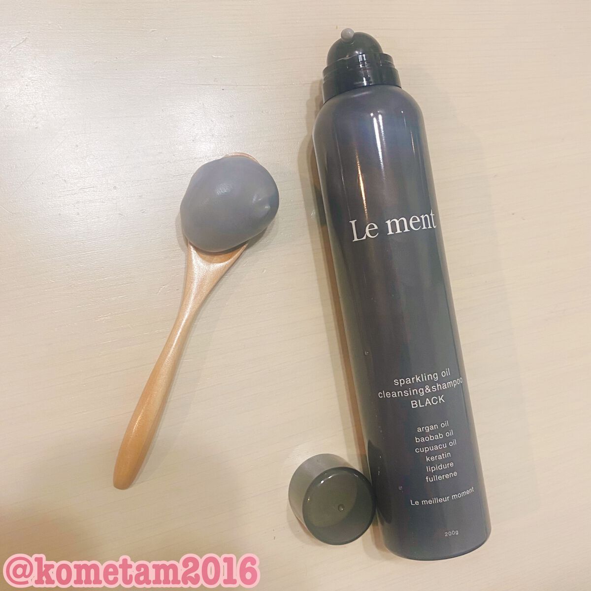 スパークリングオイル クレンジング&シャンプー ブラック /Le ment/市販シャンプーを使ったクチコミ(1枚目)