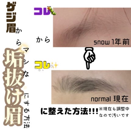 まるる    投稿ある人フォロバ´- on LIPS 「眉毛の整え方!!!ちなみに2枚目以降の写真は前回の投稿です垢抜..」(1枚目)