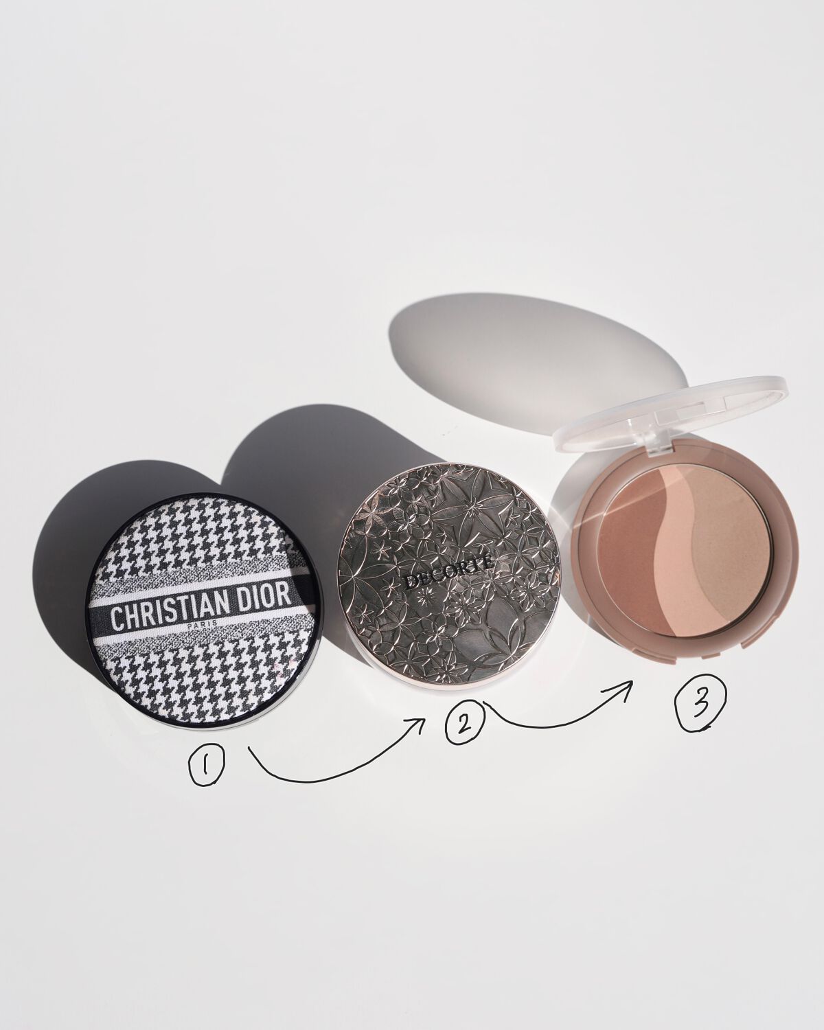 【旧】ディオール バックステージ フェイス グロウ パレット/Dior/ハイライトを使ったクチコミ（2枚目）