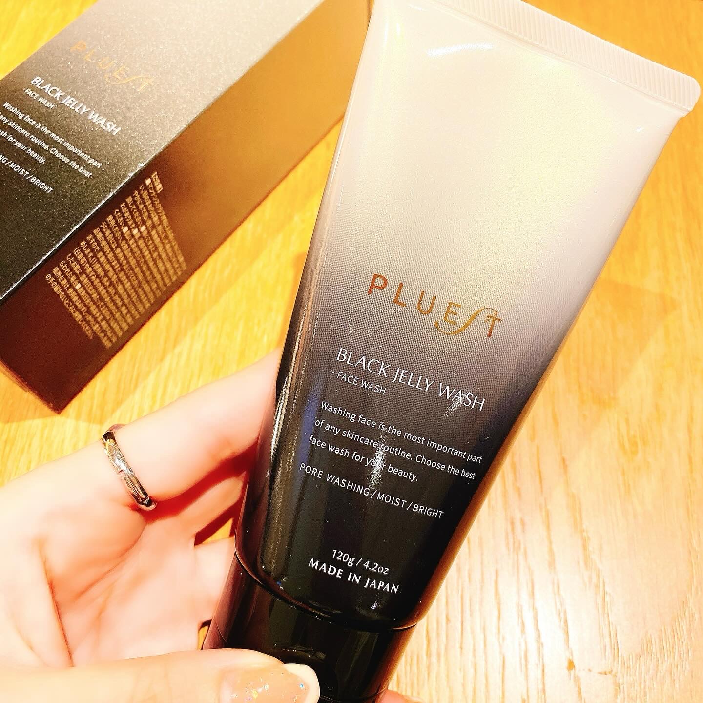 BLACK JELLY WASH（ブラックジェリーウォッシュ）/PLUEST/その他洗顔料を使ったクチコミ（1枚目）