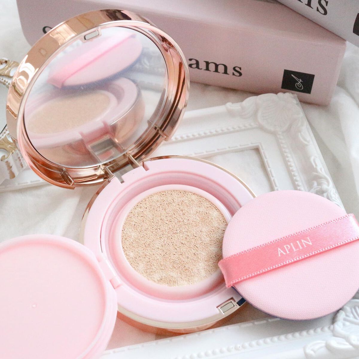 ピンクティーツリーカバーアップグロウクッション/APLIN/クッションファンデーションを使ったクチコミ(4枚目)