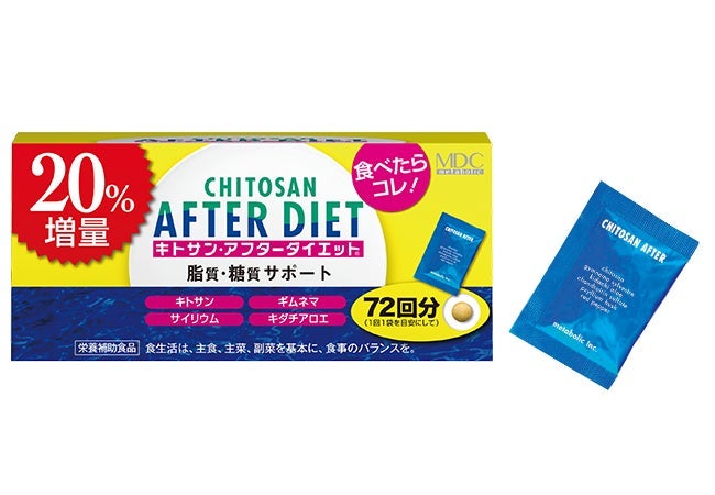 キトサン・アフターダイエット 徳用 徳用 20%増量(129.6g(300mg×6粒×72袋))