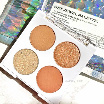 ゲットジュエルパレット/unleashia/アイシャドウパレットを使ったクチコミ(3枚目)
