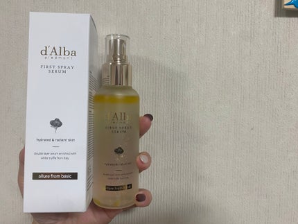 ダルバ ホワイトトリュフファーストスプレーセラム/ダルバ/ミスト状化粧水を使ったクチコミ(1枚目)
